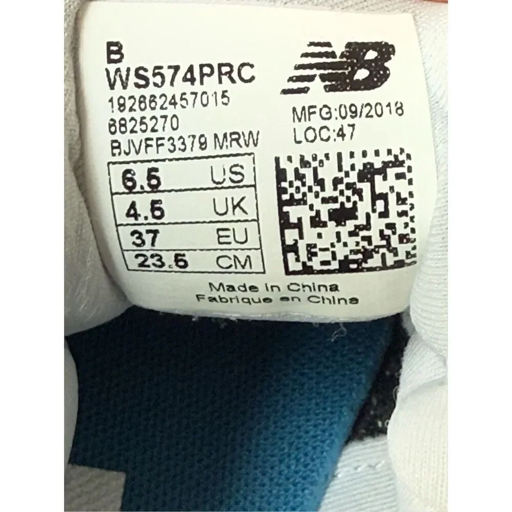 NEW BALANCE 574 Sport Women Gunmetal/Dark Violet (WS574PRC) Size 7